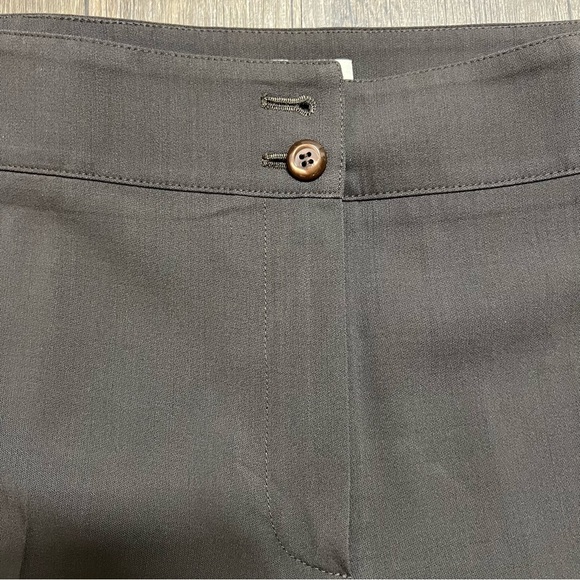 Armani Collezioni Vintage Wide Straight Leg Charcol Dress Pants Trousers 14 - Picture 5 of 9